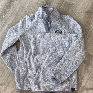 L.L. Bean Women’s Grey Quarter Zip with Pockets